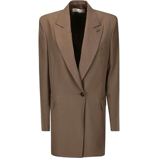 OUR LEGACY single-breasted tailored coat - marrone
