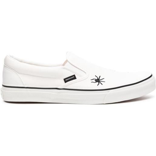 Undercover embroidered-detail slip-on sneakers - bianco