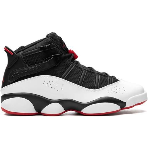 Jordan 6 rings "wht/blk/red" sneakers - nero