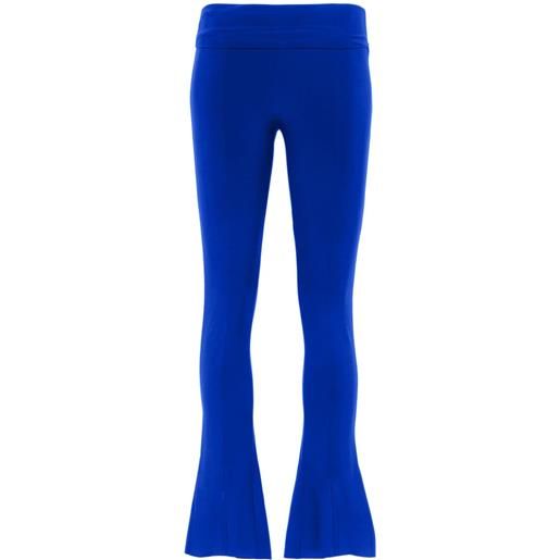 Norma Kamali spat bootcut leggings - blu