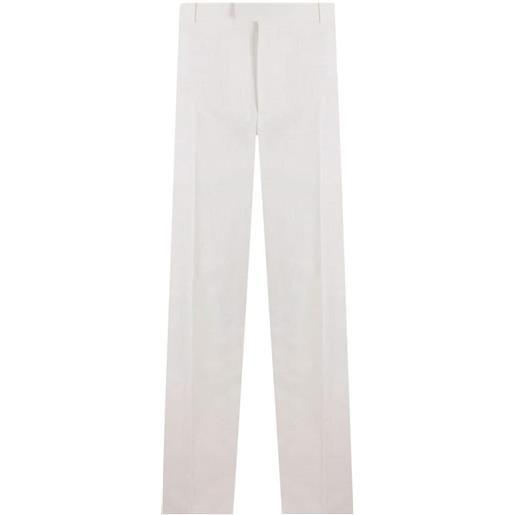 Bottega Veneta straight-leg cotton trousers - bianco
