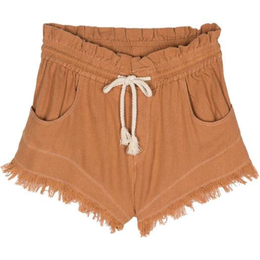 MARANT ÉTOILE talapiz silk shorts - marrone
