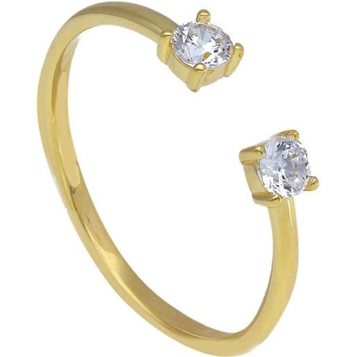 ORO&CO anello in oro giallo con zirconi