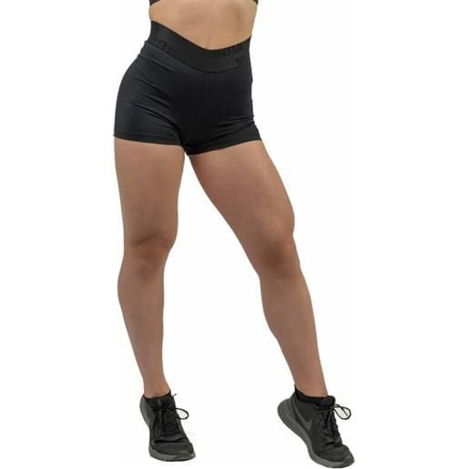 Nebbia compression high waist shorts intense leg day black xs pantaloni fitness