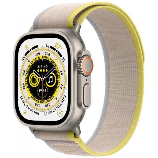 Apple watch ultra gps+cell 49mm giallo/beige trail loop s/m