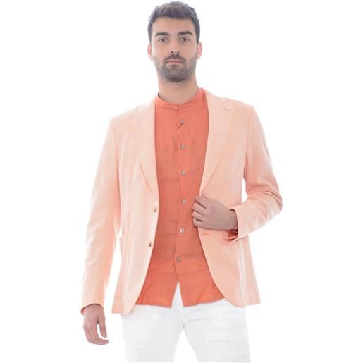 Manuel Ritz giacca uomo in piquet arancio / 50