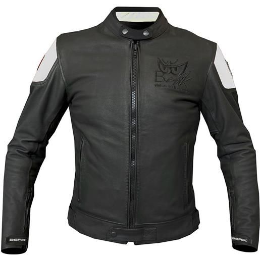 Berik classic racer leather jacket nero 46 uomo