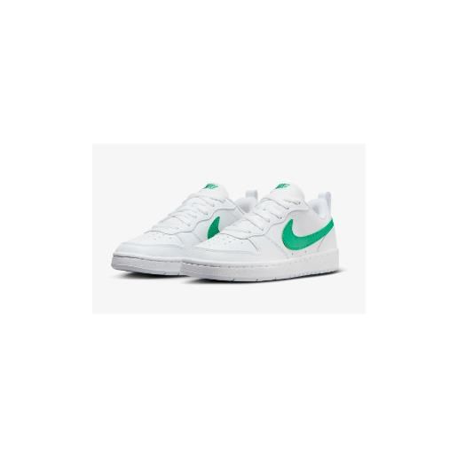 Nike junior court borough low recraft (gs) white/stadium green junior