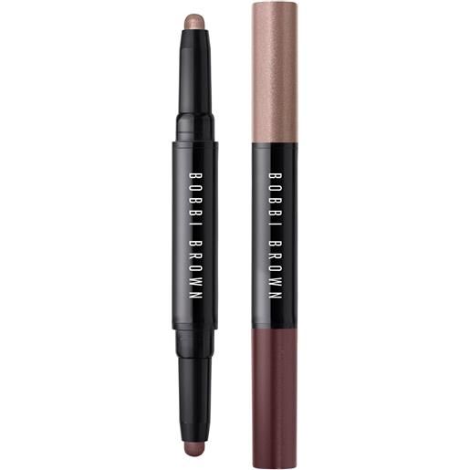 Bobbi Brown dual-ended long-wear cream shadow stick 1.6g ombretto crema pink steel/bark