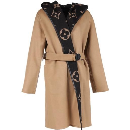 Louis Vuitton Pre-Owned - cappotto con cintura anni 2010 - donna - lana - taglia unica - toni neutri