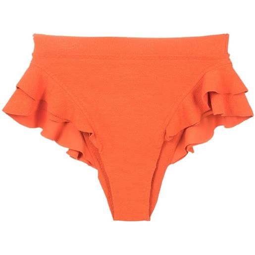Clube Bossa slip bikini turbe a vita alta - arancione