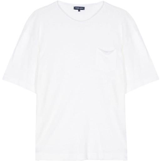 Frescobol Carioca carmo linen t-shirt - bianco