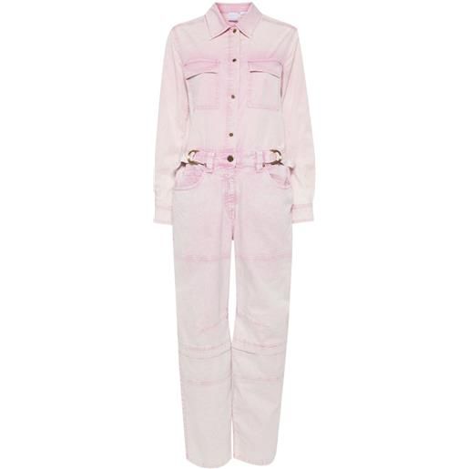 PINKO barcis faded-effect jumpsuit - rosa