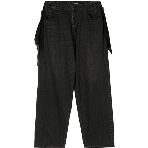 Undercover low-rise wide-leg jeans - nero