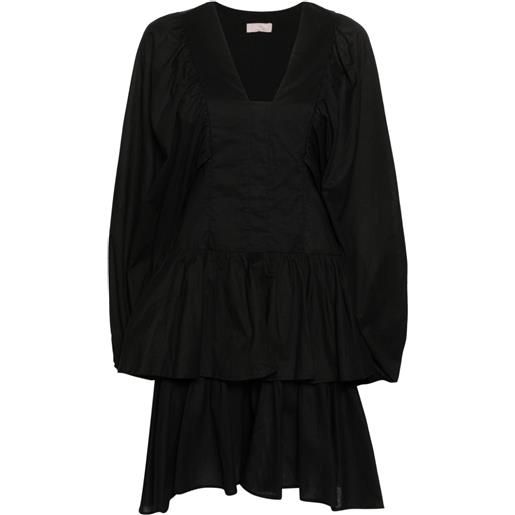 LIU JO cotton mini dress - nero