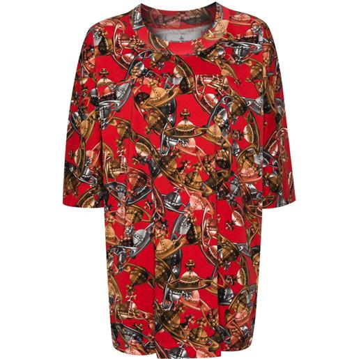 Vivienne Westwood rescue crazy-orb-print t-shirt - rosso
