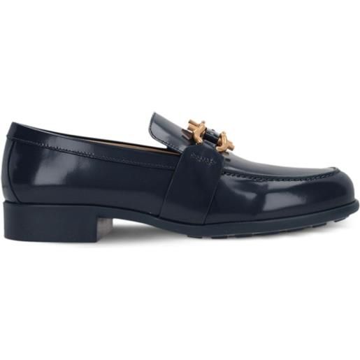 Bottega Veneta bucle-detail leather loafers - blu