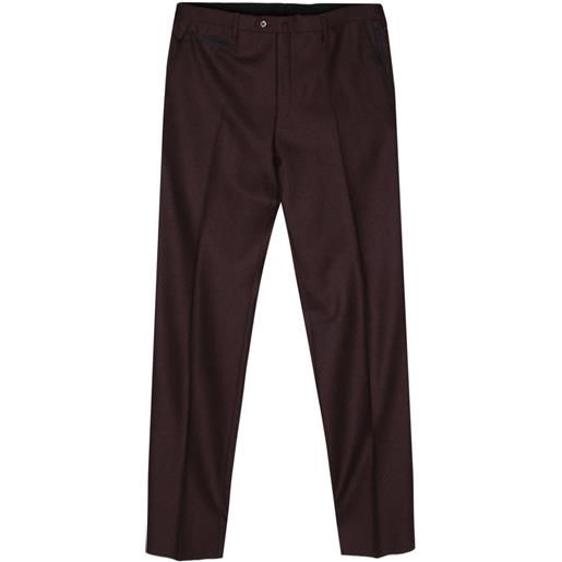 Corneliani felted tailored trousers - rosso