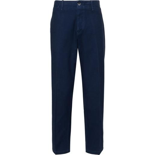 Corneliani mid-rise straight-leg trousers - blu