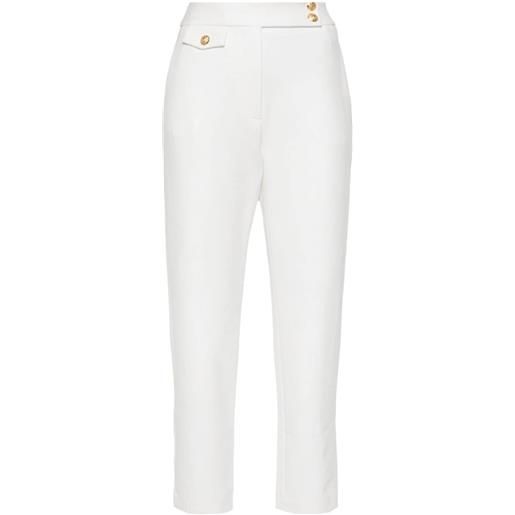 Veronica Beard renzo slim-fit cropped trousers - bianco