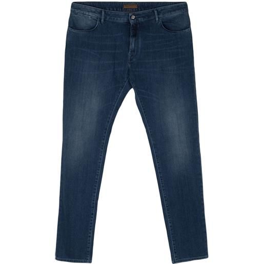Corneliani mid-rise slim-fit jeans - blu