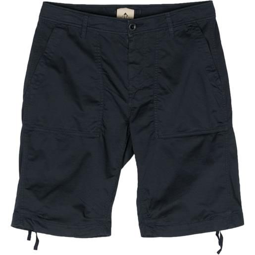 Ten C drawstring cotton-blend bermuda shorts - blu