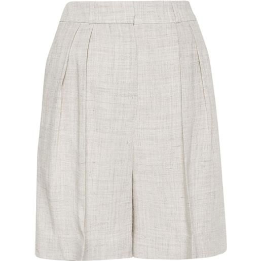 Róhe pleat-detail tailored shorts - toni neutri
