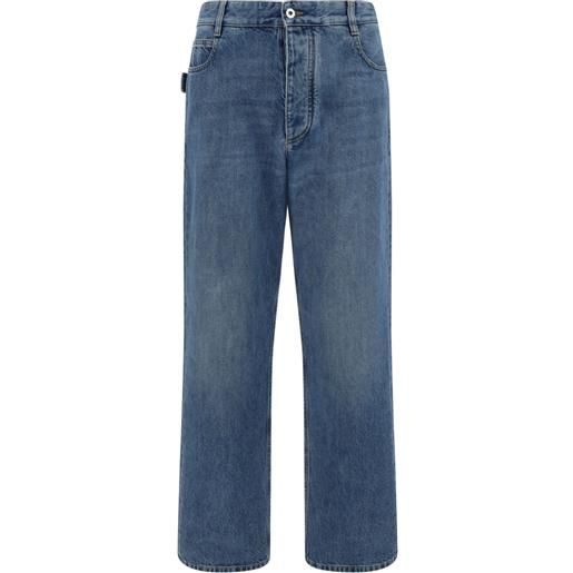 Bottega Veneta jeans a gamba ampia con applicazione - blu