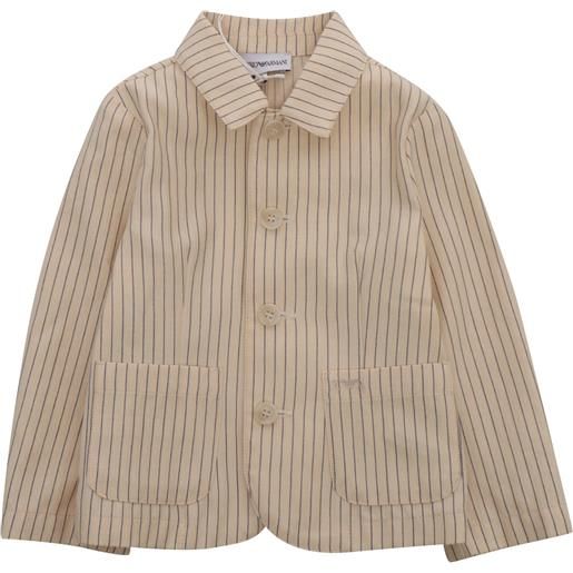 Emporio Armani giacca beige a righe