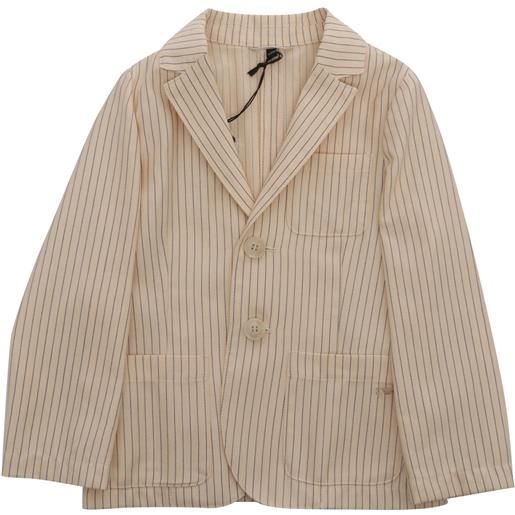 Emporio Armani giacca beige a righe