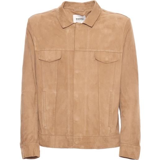 S.W.O.R.D. 6644 giacca beige in suede