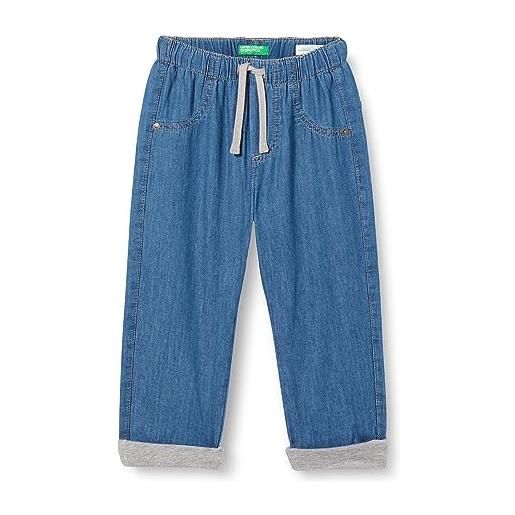 United Colors of Benetton pantalone 4dhjge007, jeans bambini e ragazzi, blu 902, 90