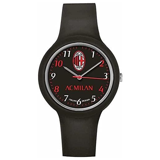 official product lowell orologio ufficiale milan unisex ragazzo cassa 39 mm cinturino gomma silicone