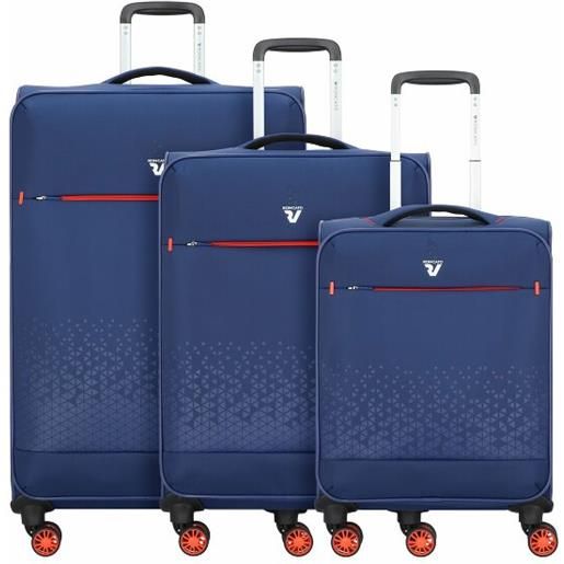 Roncato set di valigie crosslite 4 rotoli 3 pz. Blu