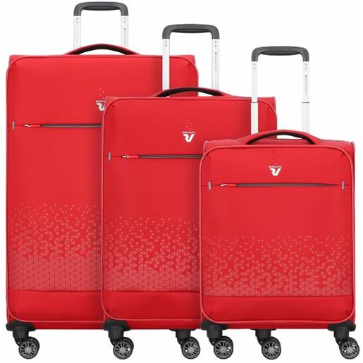Roncato set di valigie crosslite 4 rotoli 3 pz. Rosso