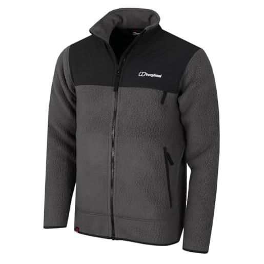 Berghaus giacca calda da uomo syker full zip fleece durable mid-layer