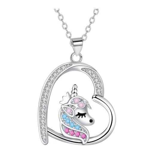 WANDA PLATA Collana Ciondolo Con Stelline Da Donna Argento