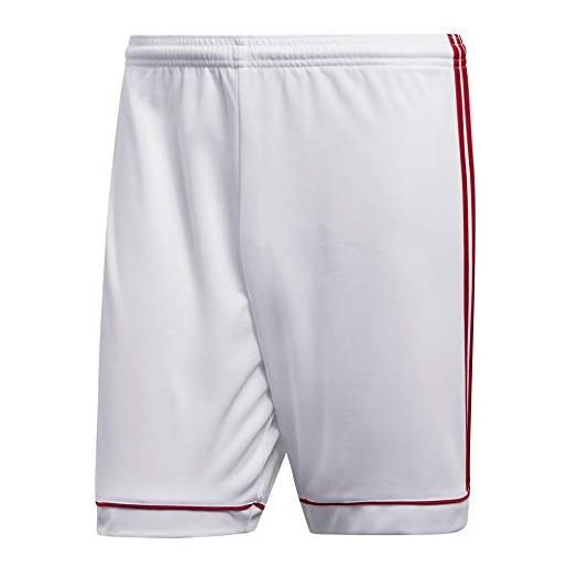 adidas squad 17 sho, pantaloncini uomo, bianco/power rosso, 164