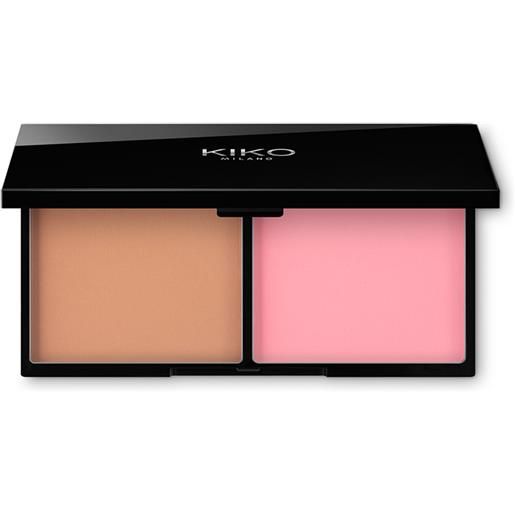 KIKO smart blush and bronzer palette - 01 cannella e rosa tea