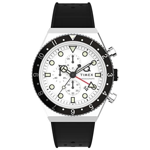 Timex orologio cronografo al quarzo da uomo con cinturino in di gomma tw2v70100