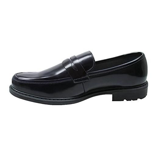 Evoga mocassini uomo eleganti casual nero ecopelle scarpe shoes cerimonia (41)