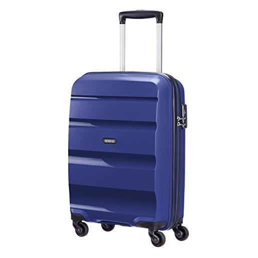 American Tourister bon air - spinner s, bagaglio a mano, 55 cm, 31.5 l, 4 ruote, blu (midnight navy)