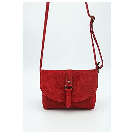 Puccio Pucci trlbc100240, borsa di pelle womens, rosso, 22x17x4 cm