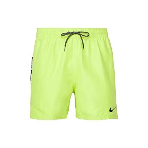 Nike 5 volley short nessc473 (verde acido/nero-312, m)