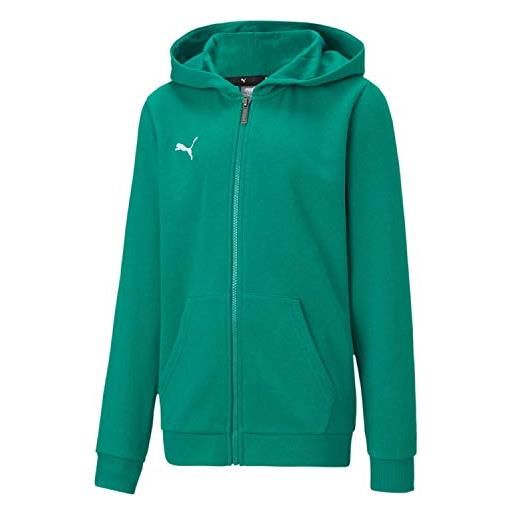 Puma teamgoal 23 casuals hooded jacket jr, giacca con cappuccio unisex bambini, peacoat, 140