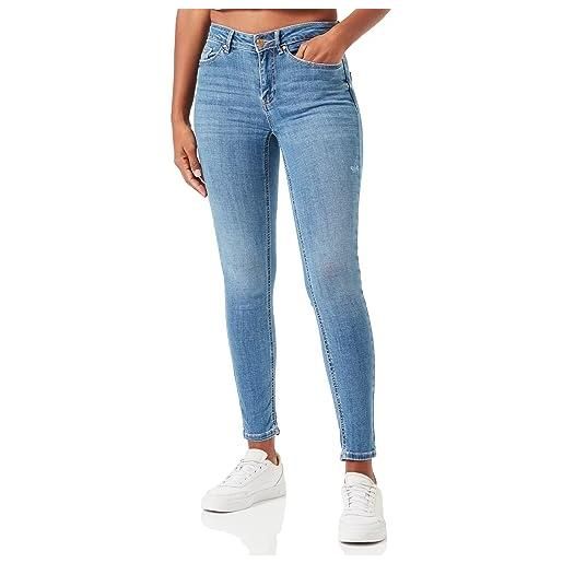 Vero moda vmflash mr skinny jeans li347 noos, media blu denim, xs x 34l donna