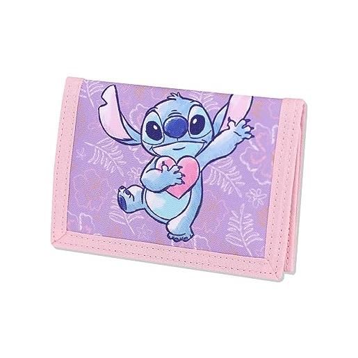 Disney stitch regali per donne e bambini: piccolo portamonete perfetto e porta carte di credito. , rosa, classico