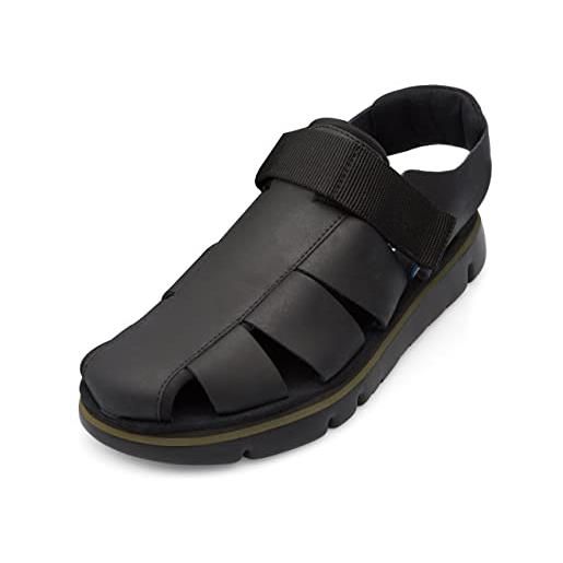 Camper oruga sandal-k100285, sandali piatti uomo, black, 41 eu
