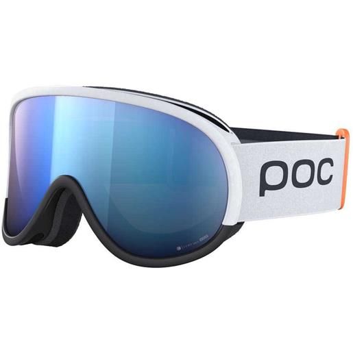 Poc retina mid race ski goggles bianco partly sunny blue/cat2