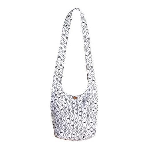 PANASIAM shoulder bag 'flower of life', in white, l